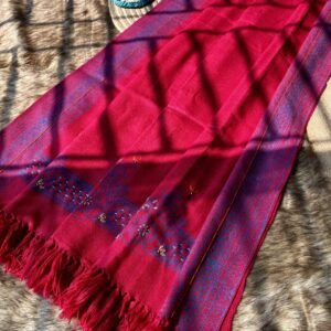 নকশায় তৈরি শাল(রানি গোলাপি)